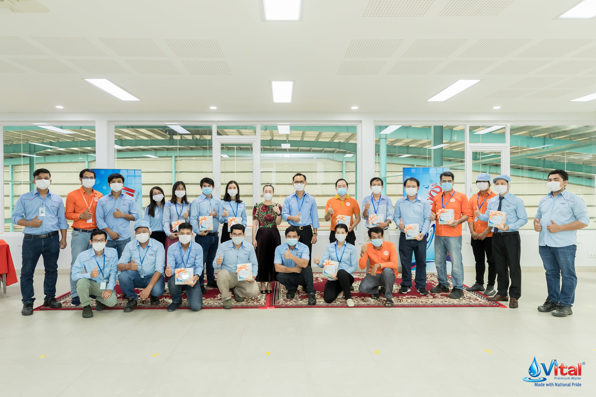 “We Care, We Share” providing masks and medicines to employees